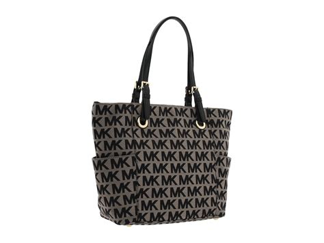 michael kors east west signature tote black|signature sinclair east west tote.